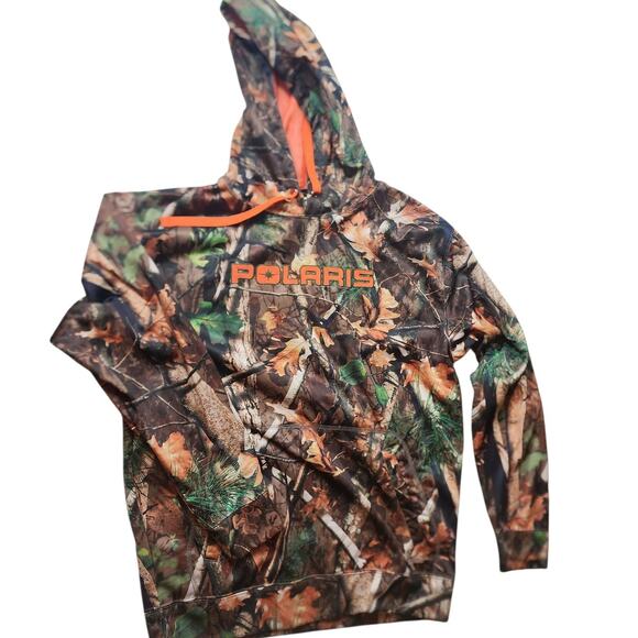 Polaris Camo Hoodie Large Pursuit Hunting Pullover Sweatshirt Fleece Gorpcore - Picture 2 of 16